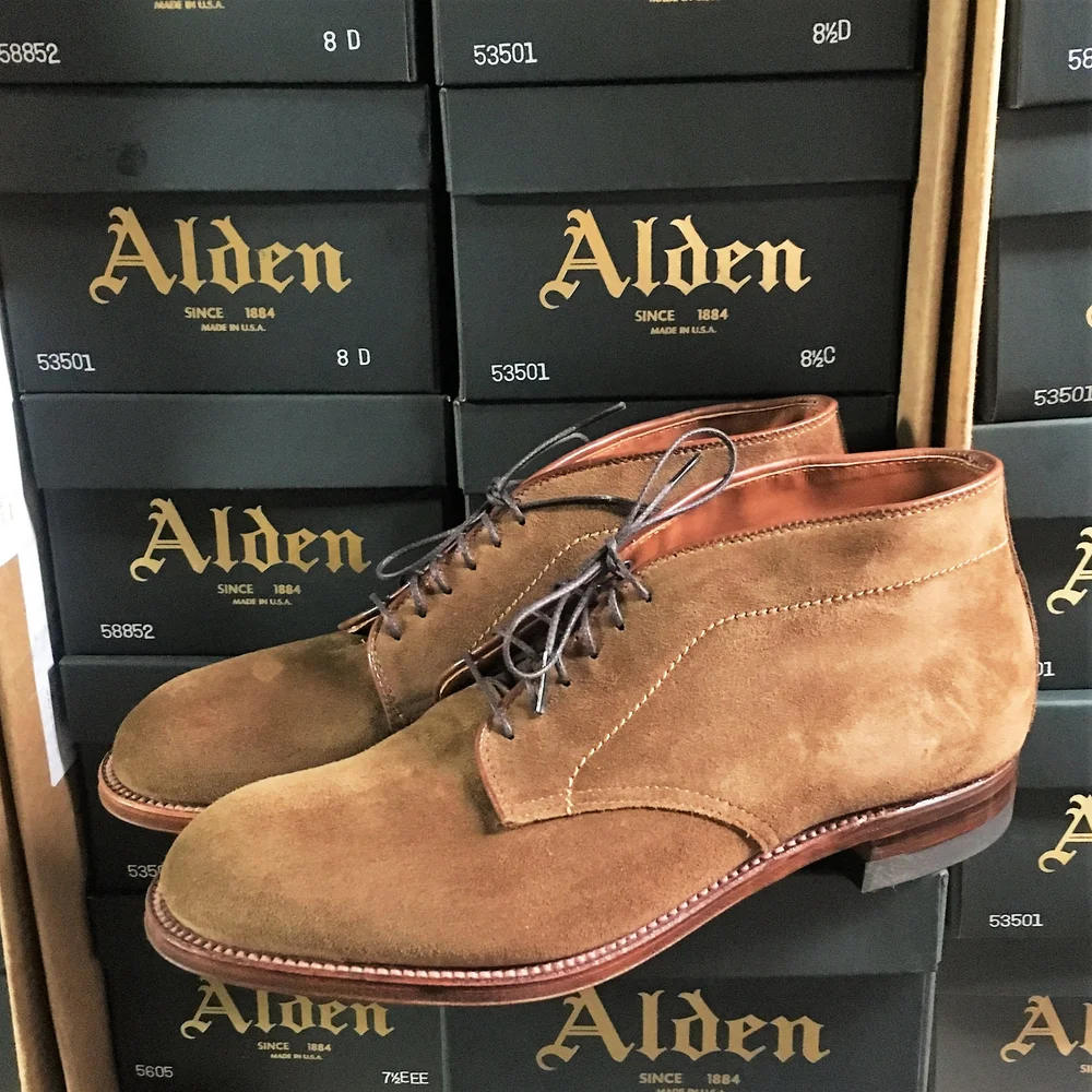 8642 Snuff Suede Demi Boot — mouldedshoe